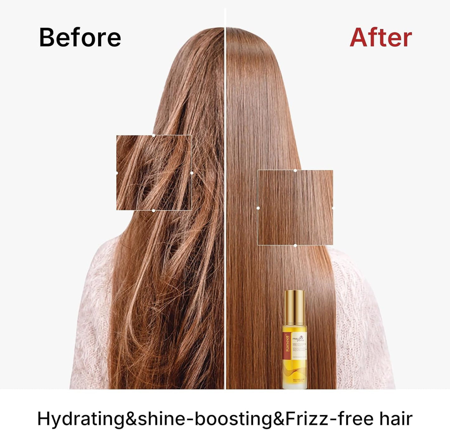 Karseell Moroccan Argan Oil Hair Serum – Cold-Pressed, Weightless 50 ml