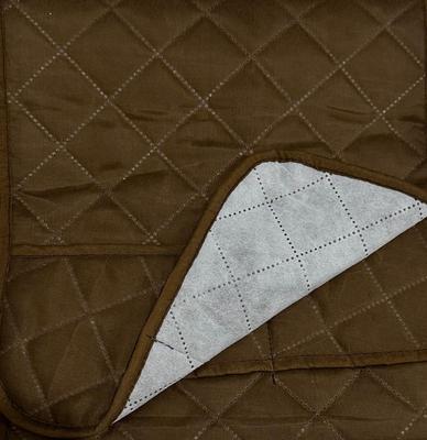 Microwave Cover Dust Proof Quilted Brown Terry Cotton
