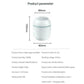 Foldable Air Humidifier White Rechargeable ABS