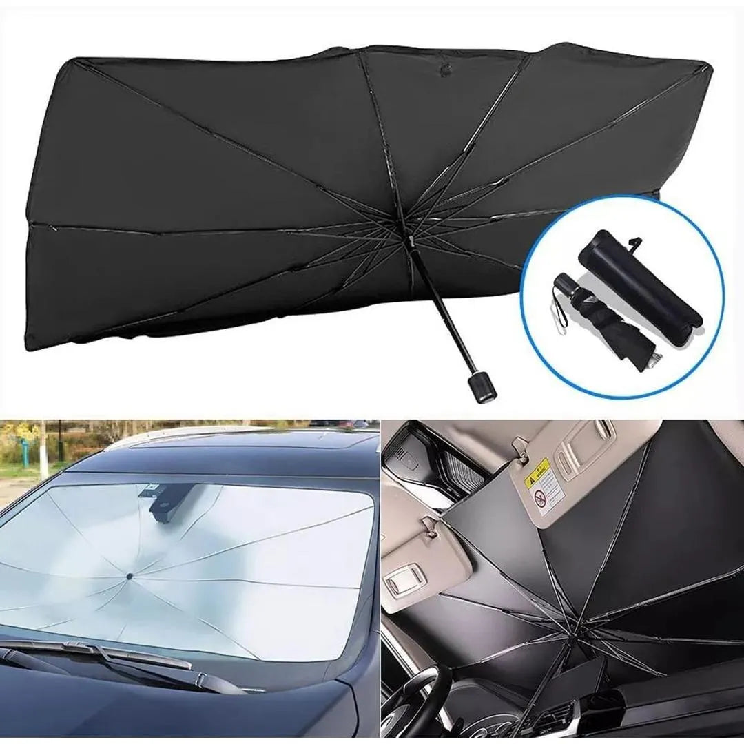 Car Umbrella Sun Shade Cover Foldable UV Reflective