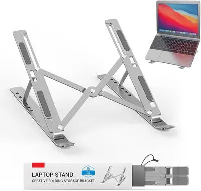 Portable 1 Pcs Foldable Laptop Stand in Grey