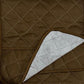 Microwave Cover Dust Proof Quilted Brown Terry Cotton